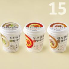한끼든든쌀국수 소컵 15개입 (멸치5+김치5+곰탕5)
