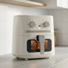 컴스 투명 창 사각 에어프라이어 6.5L