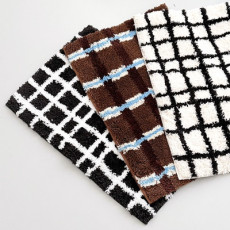 홈비 체크디자인 모그라프 워셔블 발매트