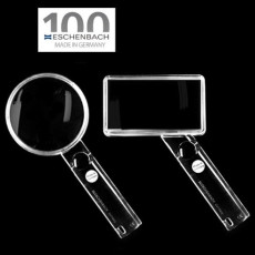 독일 에센바흐 투명테 손잡이돋보기 독서확대경