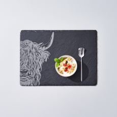 [3.11~17기간내구매/자사몰] 셀브레하우스 슬레이트 플레이스 매트 하이랜드 카우♥