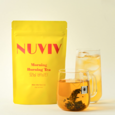 가벼운 아침을 깨우는 뉴비브 모닝버닝티 드셔보세요!