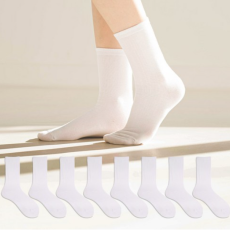 여성용 패션 무지 장목 양말 8켤레!