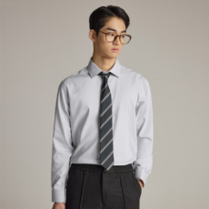 에스티코 남성 자개단추 구김적은 신축성 정장 와이셔츠