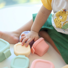 실유니티 실리콘 이유식 큐브 용기 혼합 6P