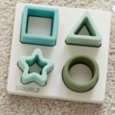 에그차일드 실리콘 도형퍼즐 6~18개월 구강기 아기퍼즐