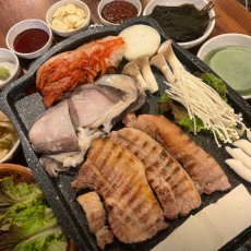 가산디지털단지 국내산 갑오징어+삼겹살 세트 먹으로 오세요!