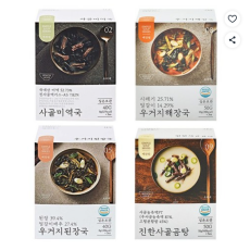 [쿠팡] 예찬원 간편식 블럭국 동결건조국 즉석국 4종 기획세트