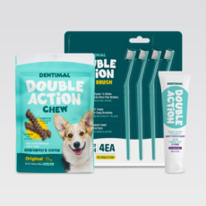 덴티멀 더블액션 치약 고구마향 & 덴티멀 덴탈브러쉬