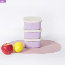 스마트포크 실리콘 퍼플 밀폐용기