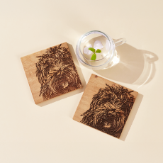 [스스/5.4~10구매] 셀브레하우스 오크 원목 코스터 컵받침 티코스터 사각형