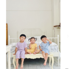 온하루 7부스트라이프 실내복♥