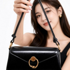 벨루체 여성 미니 골드링 숄더백
