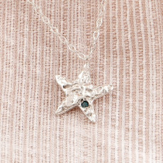 불가사리 목걸이(925silver Midnight starfish Necklace)♥