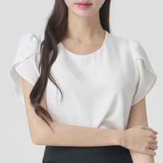 [쿠팡/포토리뷰] 비침없는 플레어 라운드 튤립소매BL