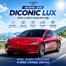 테슬라 신형 썬팅 체험 하고 가세요~!
