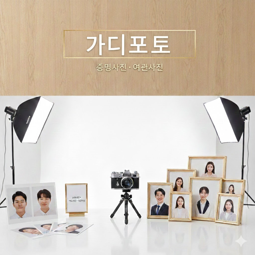 [서울/금천구] 가산역 대표 사진관! 가디포토에서 증명사진 어때요?