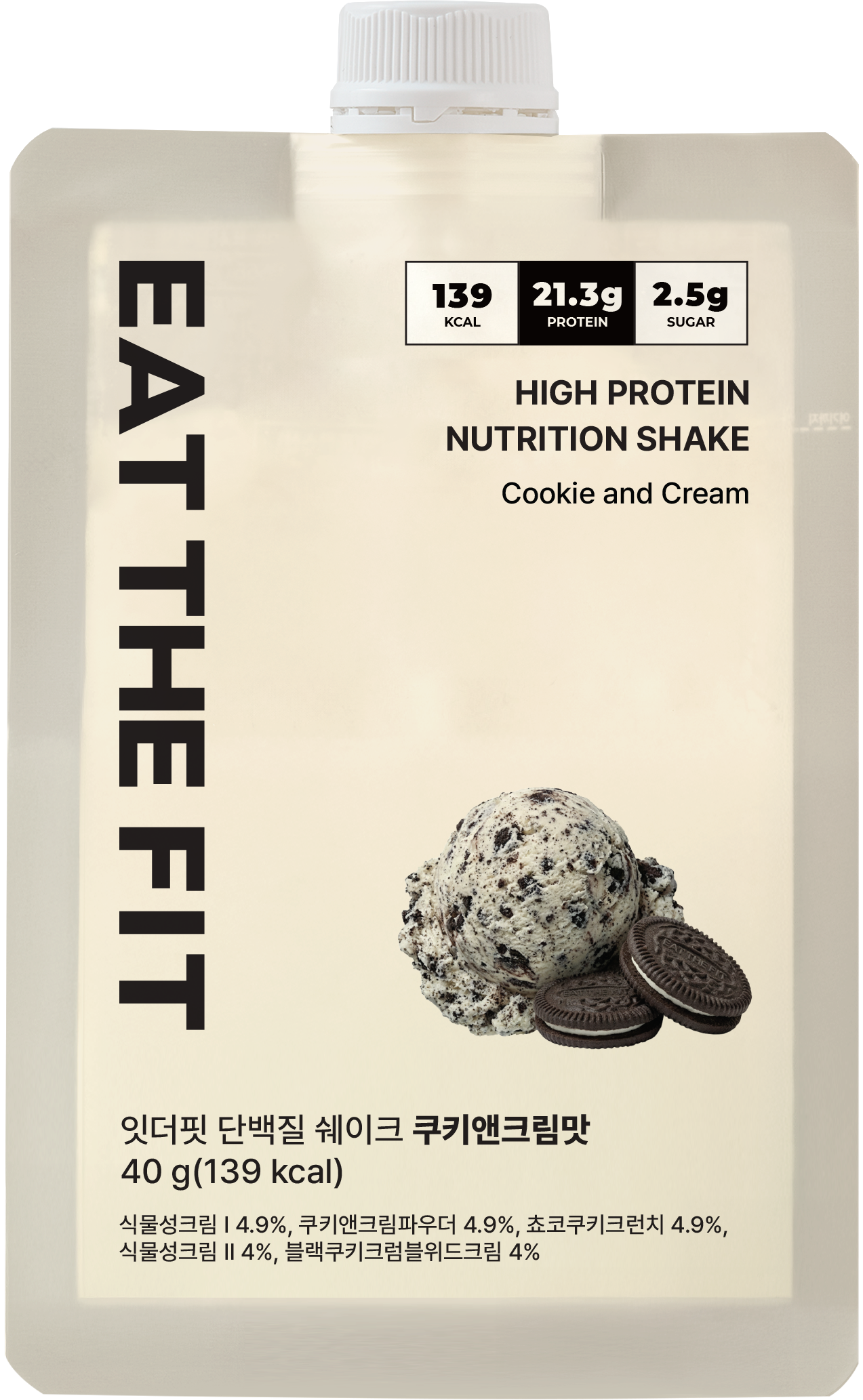 [블로그] 잇더핏 단백질 쉐이크 신제품 쿠키앤크림맛 추천♥