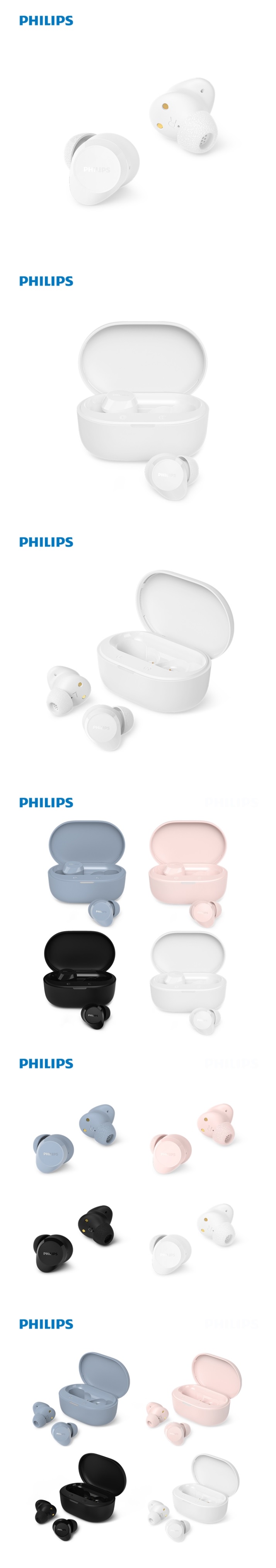 [쿠팡/클립] 필립스 TAT1300 블루투스 무선 이어폰 크림 화이트♥