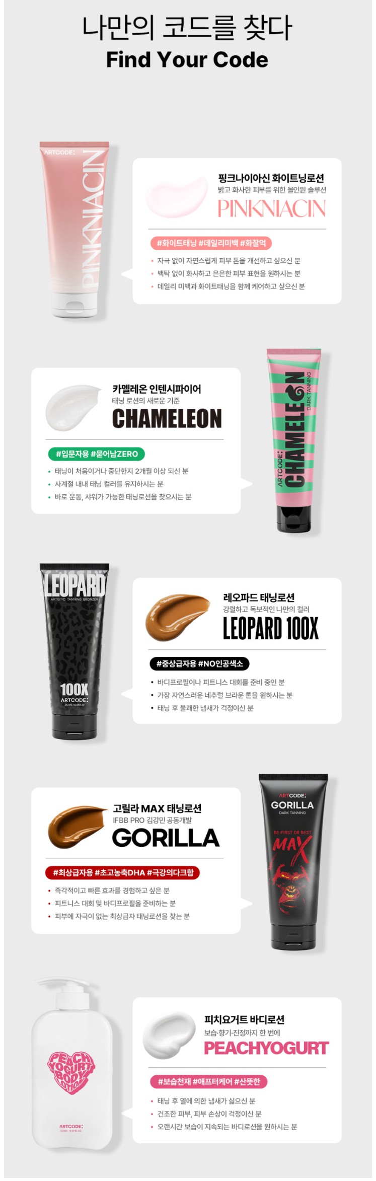[클립] 김강민 태닝로션, 화이트태닝로션 아트코드